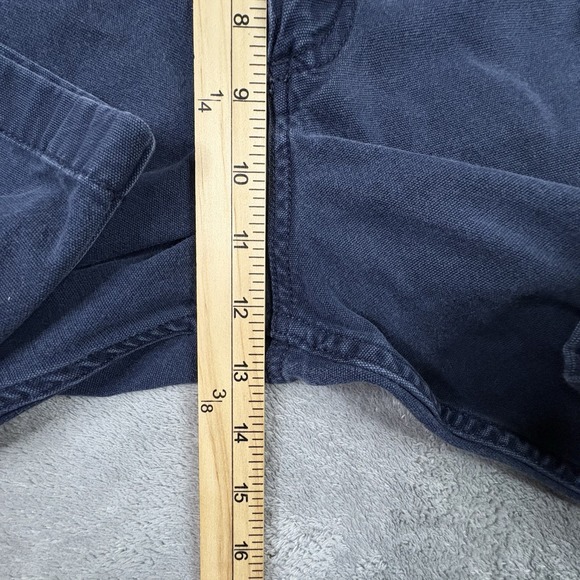 Carhartt Men's 42x30 Navy Relaxed Fit Stretch Canvas Utility Work Pants SEE DESC - Picture 10 of 11